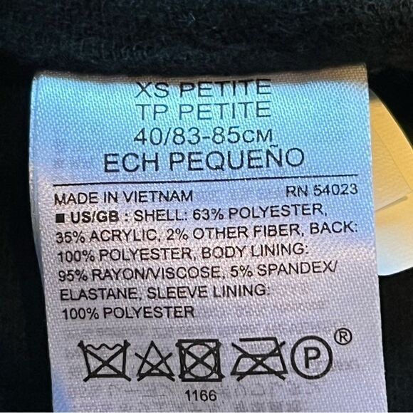 Banana Republic Women's Short Jacket Black and White Flecks Petite XS Stylish - Picture 4 of 12